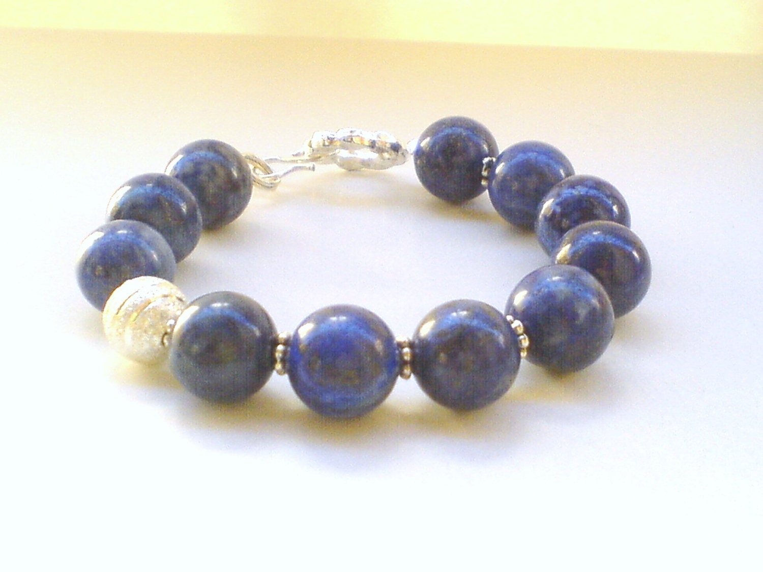 Blue Saphire Lapis Lazuli bracelet