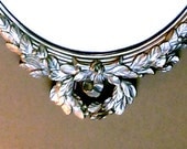Irridescent Silvered/Gold SYROCO Mirror with Garland . . . Elegant is Elegant