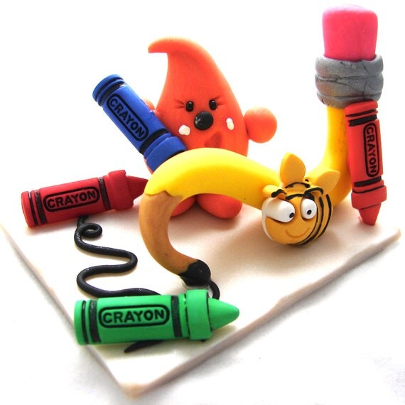 Back to School PARKER - Polymer Clay Character - Limited Edition