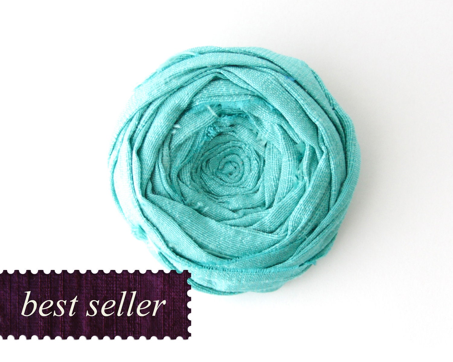Rosette Brooch Pin Curacao Blue Silk Rosette Flower Pin Rosette Wedding or Birthday Gift Brooch Pin 2 inch Best Seller