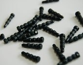 30 black iPhone Earphone jack with HOLE/  Dust cap/ earphone plug/ charm connector/dust plug cover. Fit Iphone 4/4s/5