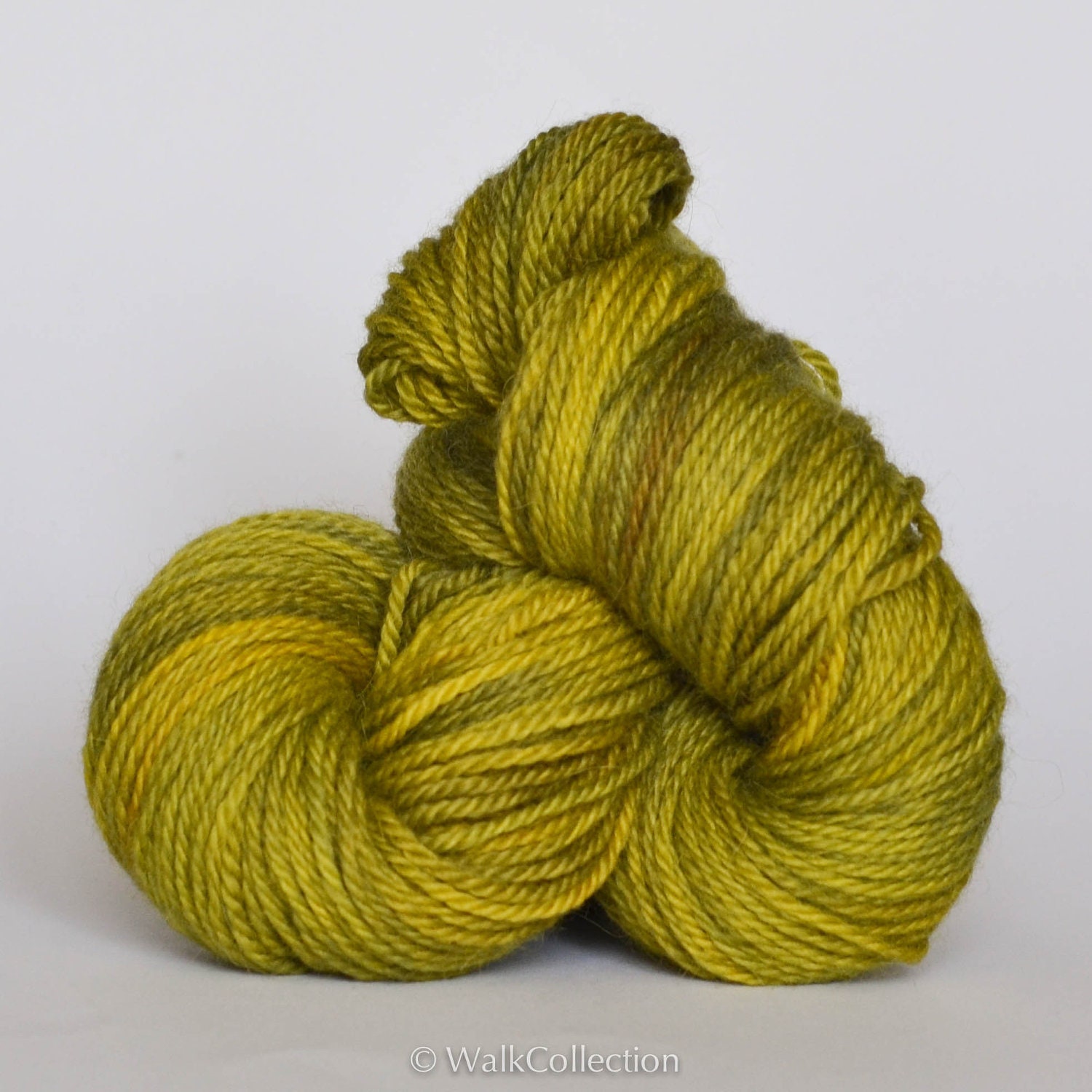 MOOR ... Baby Blue Aran, hand dyed yarn