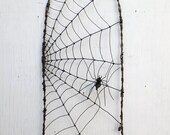 Spider Spinning A Web Barbed Wire Garden Trellis Made to Order