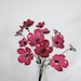Lovely Bouquet of 14 Pink Forever Blooming  Metal Flowers Repurposed Art