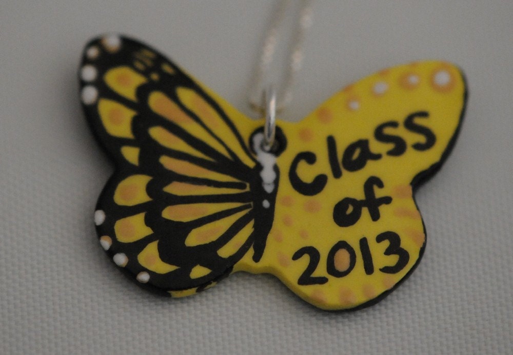Graduation Butterfly Necklace Unique Gift