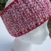 Peppermint Headwarmer and Scarf Set - Red and White Candy Cane