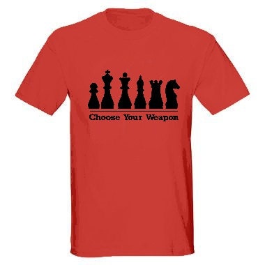Custom Chess Shirt Choose Your Weapon
