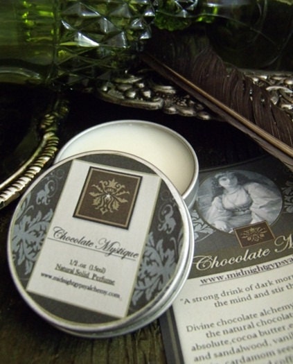 Chocolate Mystique Natural Solid Perfume Gypsy Apothecary Cocoa Cardamom, Sandalwood ,Coffee Vanilla