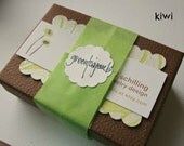 G r e e n t e a j e w e l s sweetest gift wrap - your choice of colors - add a name