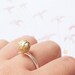 ASTEROIDE ring - BRASS & Silver - Infancia Series - Le Little Prince inspired, organic, moon, planet, star, asteroid, sky, space