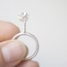 ROSA ring - Infancia Series - Le Petit Prince inspired, silver, handmade, white flower, organic, delicate, little prince, thorns