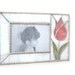 Photo Frame Pink Stained Glass Tulip Flower 4 x 6 4x6 Handmade OOAK