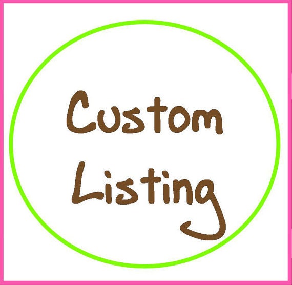 Custom listing for  everogers1   2 items