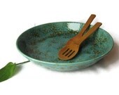 Large Serving Bowl in Teal Blue