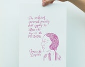 Tamara de Lempicka Quote Limited Edition Screen Print