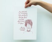 Andy Warhol Quote Limited Edition Screen Print
