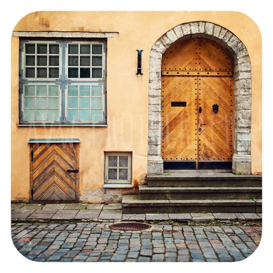 Medieval Estonia Streets Tallinn - 8x8 Fine Art Print