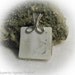 Ceramic Letter F Personalized Pink Wire Wrapped Pendant