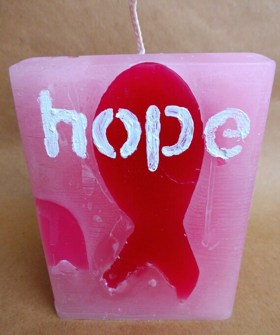 Breast Cancer Awareness Candle Pink Sugar Scented by AMCandles