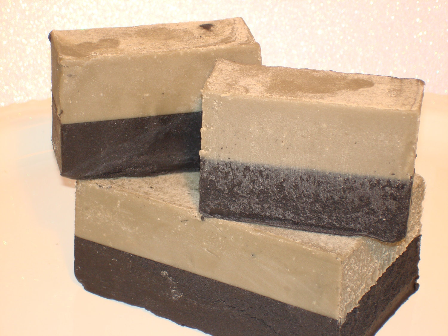 Activated Bamboo Charcoal & Dead Sea Mud 5oz bars Rosemary Mint, Acne and more.