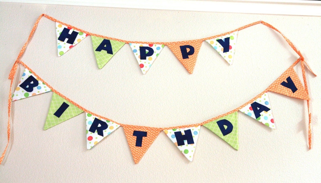 Happy Birthday custom banner : MADE TO ORDER Il_570xn