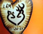Deer cake topper -Rustic, Camo, Hunting themed wedding or anniversary -Made to order