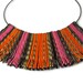 Funky Necklace, Bib Necklace, Green Turquoise
