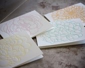 Floral Letterpress Greeting Cards