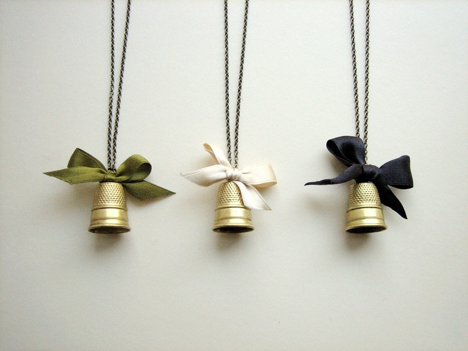 Vintage Thimble Necklace