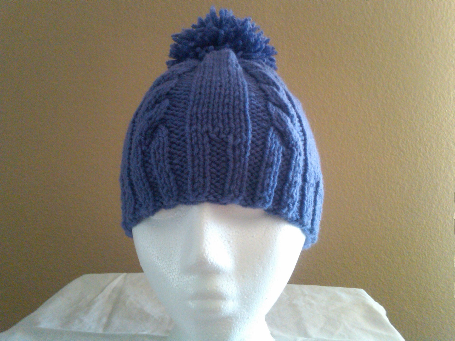 PomPom - a handknit beanie