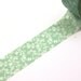 Tiny Garden Roses and vines on Mint Green Washi Paper Masking Tapes-16.5 yards total