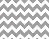 1 yard of  Medium Gray Chevron - by Riley Blake