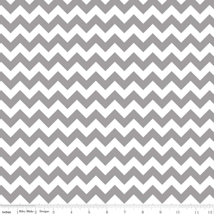 1 yard Gray Small Chevron by Riley Blake