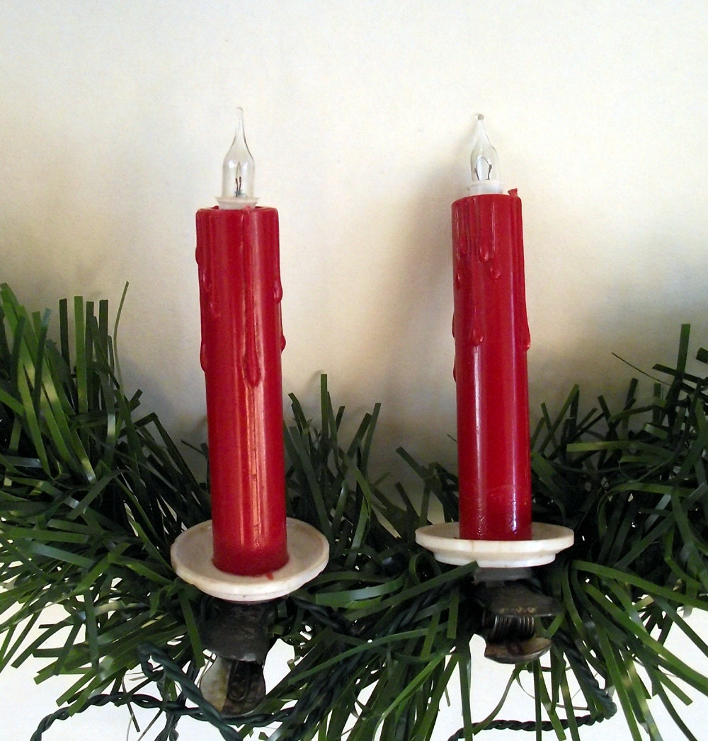 Vintage Italian Miniature Candle Lights 2 sets