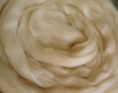 BFL Tussah Silk, by the ounce, roving, undyed