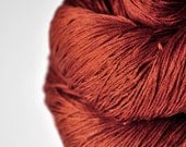 Burning terracotta OOAK- Silk Yarn Lace weight