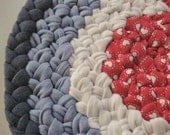 Handmade Nautical Braided Hot Pad from recycled cotton