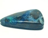Australian Boulder Opal Cabochon -  Organic Trillion With carribean blue Opal