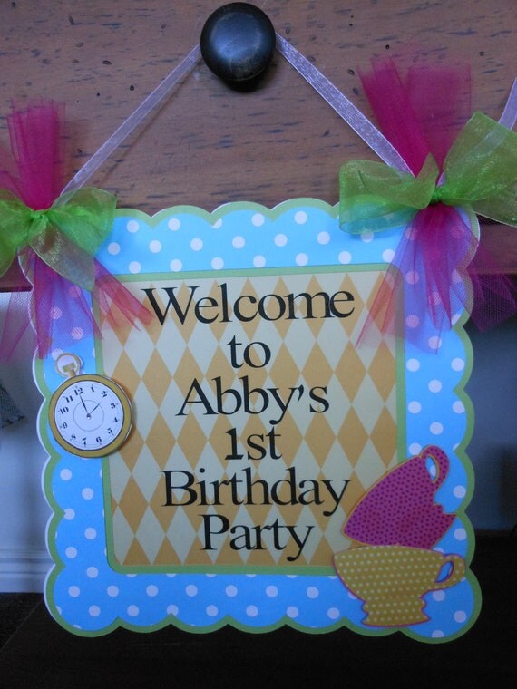 Save 15%-1st Birthday Petite Alice in Wonderland Party Package Il_570xn