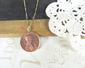 CLAIRE lucky penny necklace (gold)