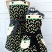 Mother Daughter Retro Reversible Apron Set in Pineapples and Polka Dots