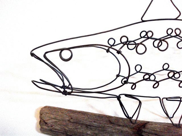 Trout Wire Sculpture