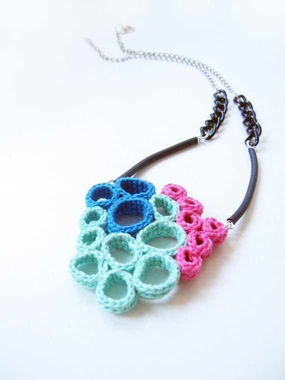 Voronoy necklace - Ocean