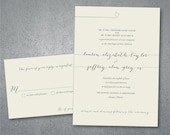 Modern Script  Wedding Invitations - Lauren