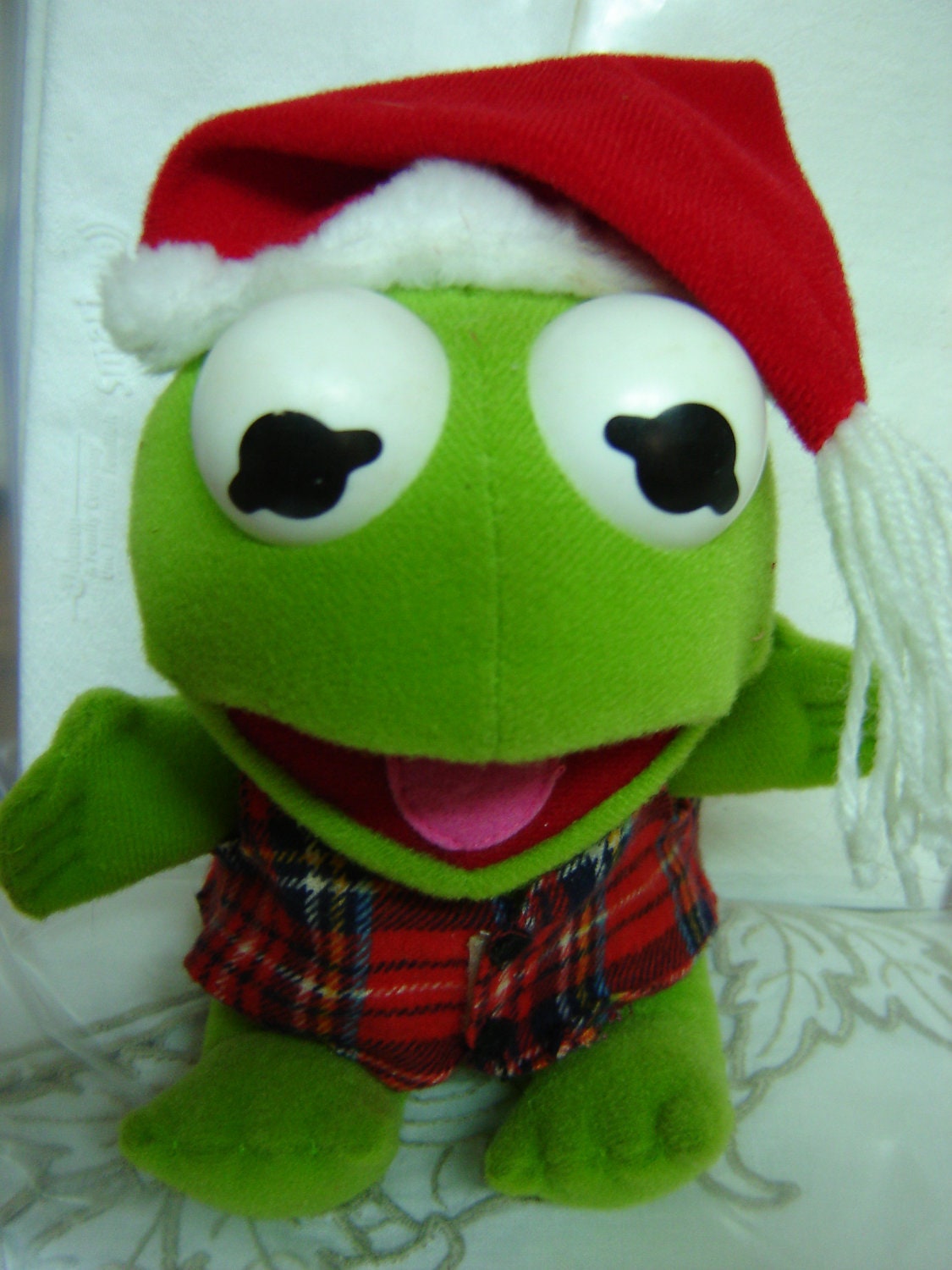 christmas frog stuffed animal