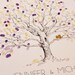 Large Twisted Oak Design, The original hand-drawn guest book fingerprint tree (ink pads sold separately)