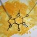 Caffeine Molecule Necklace - Coffee Lover Jewelry - Gift for friend, co worker, boss, sister, mom, coffee lover, for her, under 30