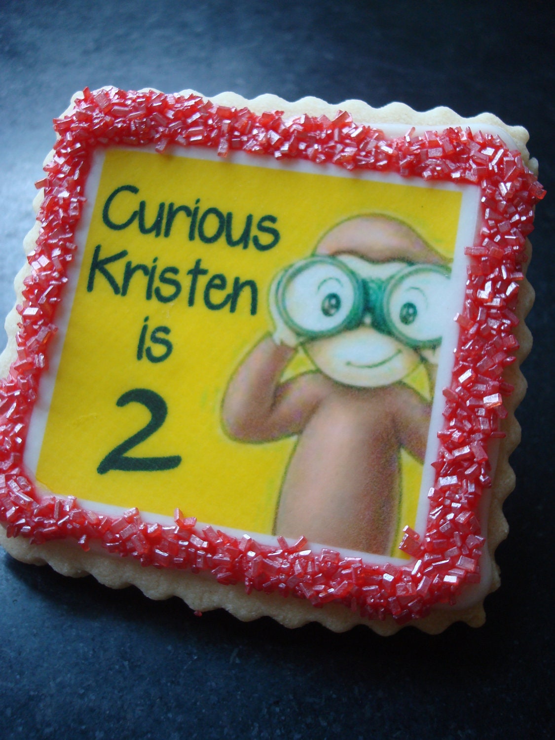 Curious George Personalized Cookie Birthday Party Favors