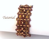 Tutorial Tila Twins Bracelet - Instant download, Beading Tutorial PDF
