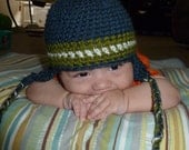 Earflap Hat With Stripes